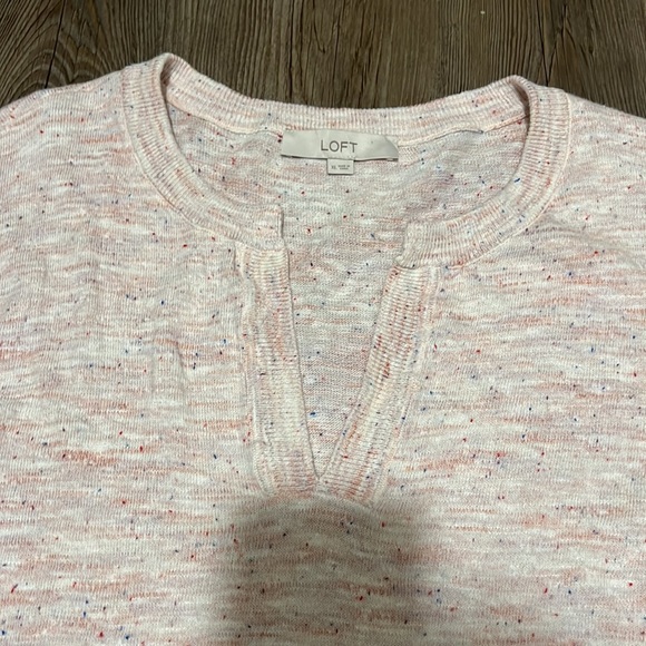 Loft 3/4 sleeve Pink Sweater - Picture 2 of 6